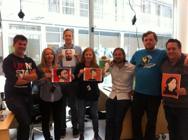 Kahootintern's tweet photo. .@GetKahoot Family Portrait!
@jamiebrooker @georgeagnelli @johanbrand @asmundgf @mortve @eivindjosten @drfinge http://t.co/ZPcxPKucF3