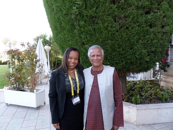 Learning from legendary Muhammad Yunus this week at The World Entrepreneur Of The Year! #WEOY