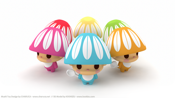 Kookizu's tweet photo. I recently got to model one of @cha_ru_ca 's sweet little toy designs! More about Mushi here - http://t.co/C9aDHfVKx0 http://t.co/awO74UjR4m