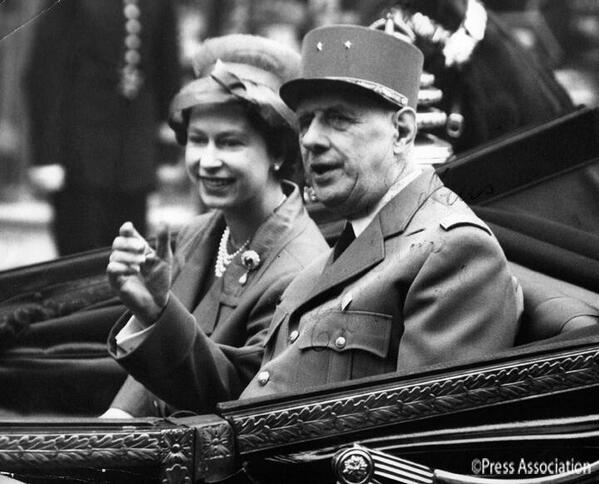RT @docteurmasque: La Reine et le Général De Gaule #DDay #DebarquementNormandie