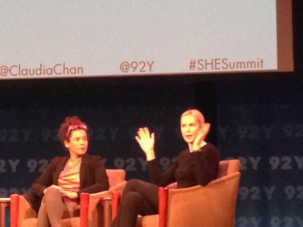 s_sklar's tweet photo. #SHESummit @claudiachan  yesterday was full of perspectives &amp; fearless females. Can't wait  4 today @KellyRutherford http://t.co/Kof8B0vu3R