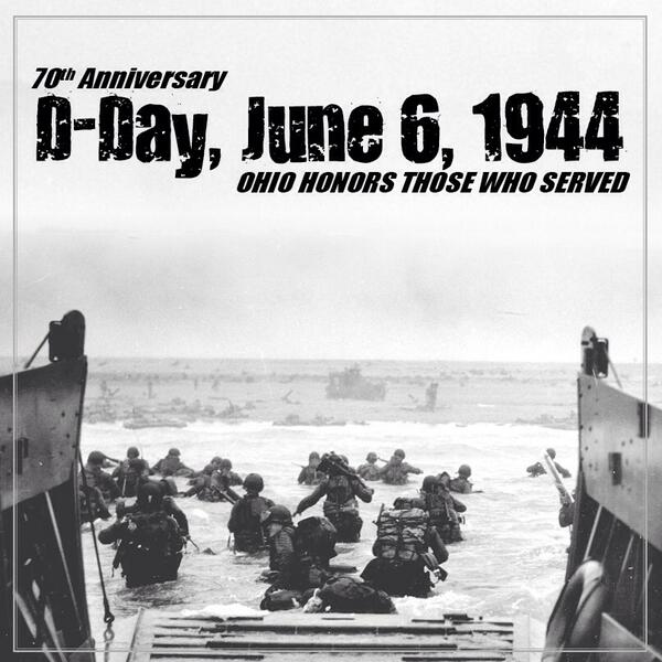 To the brave Americans who stormed the beaches 70 years ago, Ohio &amp; the rest of the free world says thank you #DDay70