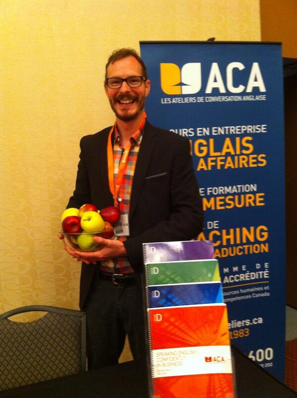 Come have an apple with our teacher Alexis at #sqci2014