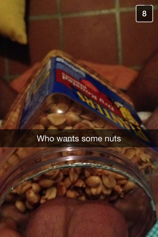 WackySnapChat's tweet photo. Nuts? http://t.co/bumYSffL4j