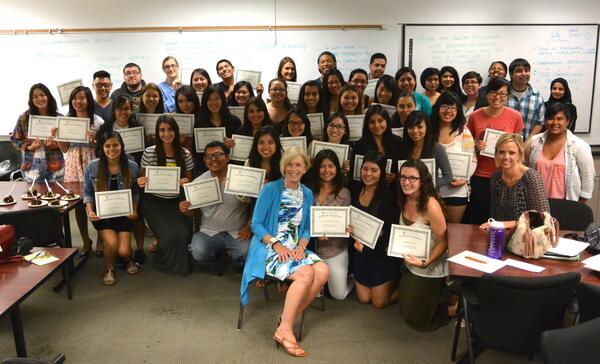 UCIEducation's tweet photo. Today, Dean @DeborahVandell awarded 44 Certificates in Afterschool Education to our amazing students. Congrats! http://t.co/dn4GQ1RHzs