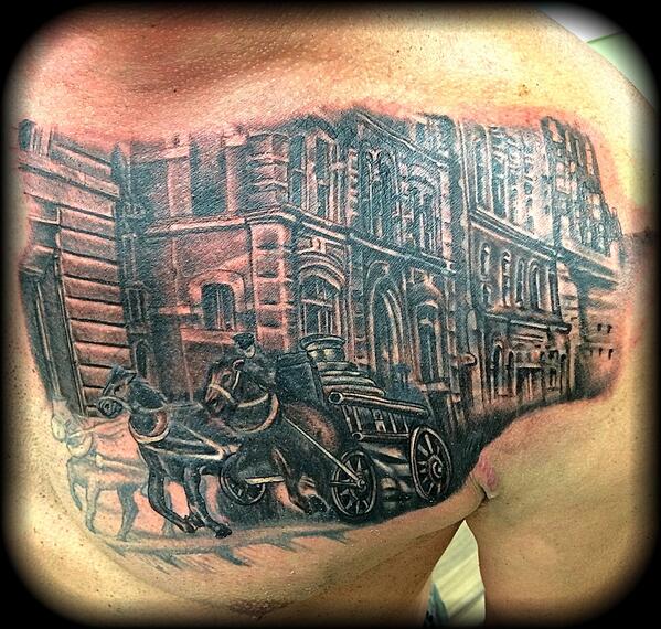 stevemtattoos's tweet photo. In progress part add on part coverup part repair http://t.co/SLgYVDkN5Y