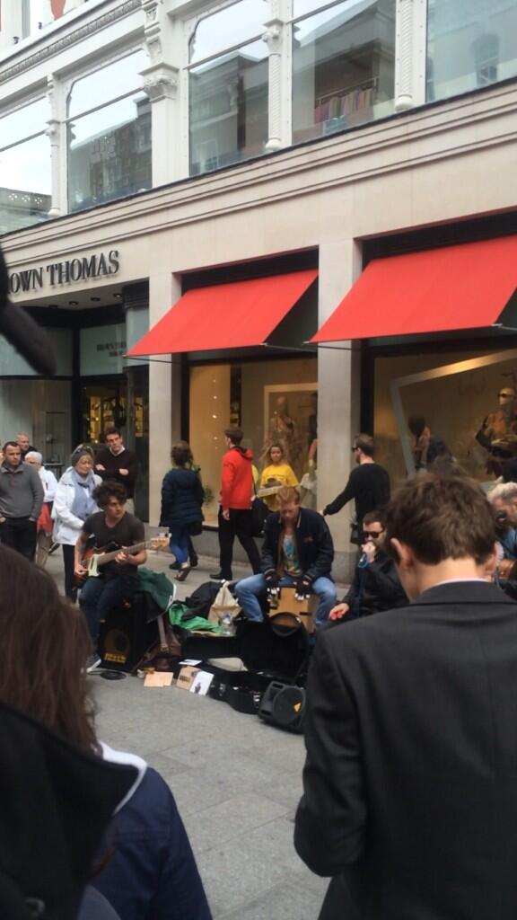 leecooperirl's tweet photo. @Keywestofficial Great performance on Grafton St. today lads, place was buzzin' :) http://t.co/aLcJYLjbKf