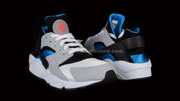 blue huaraches foot locker