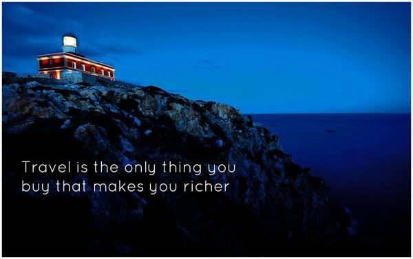 lxtb's tweet image. Travel is the only thing you buy that makes you richer! Enjoy your weekend ;-)  #quotes #travel