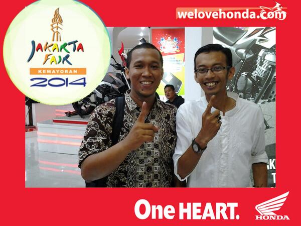 Lagi di Booth Honda di PRJ 2014 #OneHeart <a href="/welovehonda/">welovehonda</a> <a href="/HondaJakarta/">dananghonda</a>