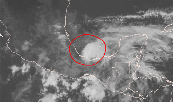 High chance of tropical cyclone formation in Bay of Campeche. Heavy rainfall biggest threat. go.usa.gov/8HUm