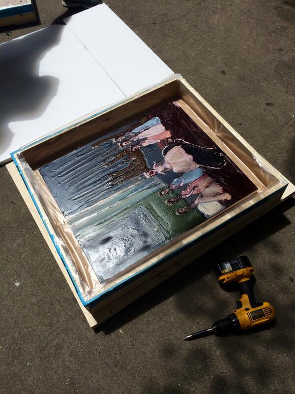 Uncrating killer paintings by <a href="/genievefiggis/">FIGGIS</a>