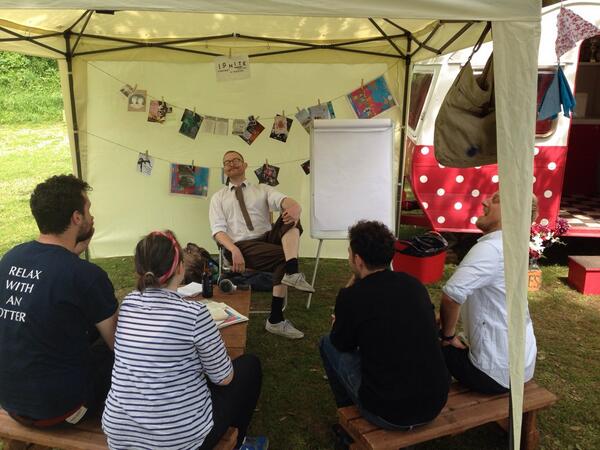 dwlockwood's tweet photo. Ed Rapley holds court @Rougemontignite http://t.co/ILaPNJpQr6