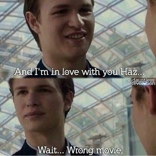 AnselsDamsel's tweet image. I WILL NEVER NOT LAUGH AT THIS 😂 #TFIOS #Divergent