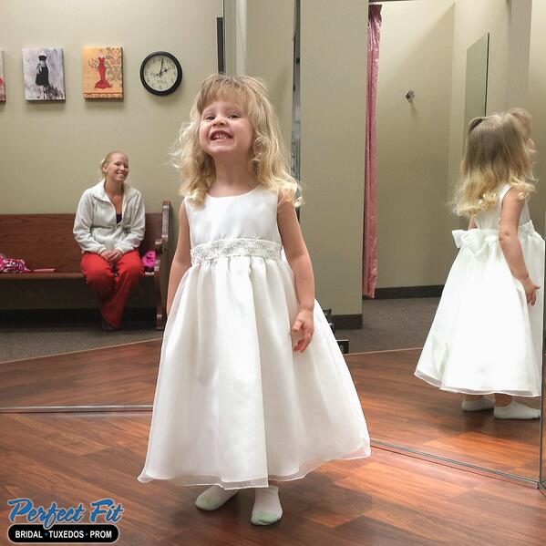 Perfect_Fit_'s tweet photo. 2yr old Ellassondra from Flint said YES to her #FlowerGirl Dress today! She will turn heads in @US_Angels next week. http://t.co/5UaArQnCnW
