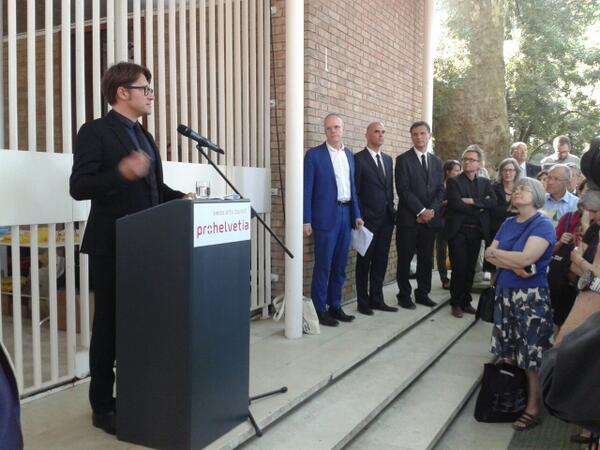 funpalacestroll's tweet photo. Opening Swiss Pavilion Giardini Biennale @HUObrist @swissbiennials @LaufenBathrooms @ETH_en #swisspvln14 #labiennale http://t.co/ywxPyStbcd