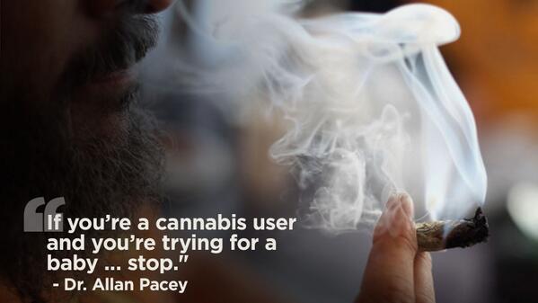 CNN's tweet photo. Pot smoking could impact a young man’s ability to have a child, according to a new study. http://t.co/iQNmE7CaY1 http://t.co/G2zgHxYgBb