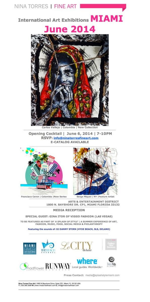 ASplashOfStyle's tweet image. A Splash of Style Miami press reception evite, Come see Miami's own #DannyStern spin the decks! #SplashStyle #Miami