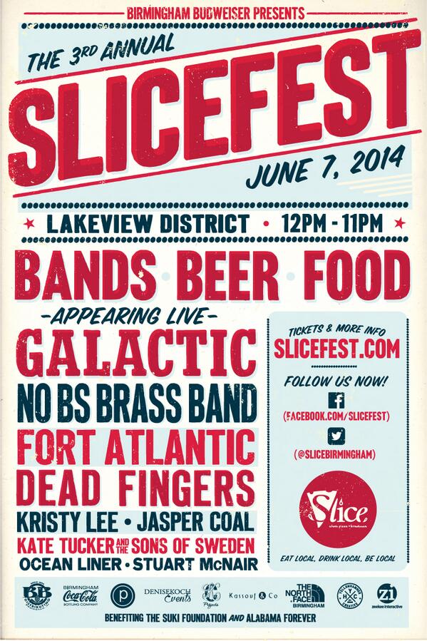 No plans tomorrow? Problem solved. “@SliceBirmingham: RT if you’ll be at #SliceFest2014! ”