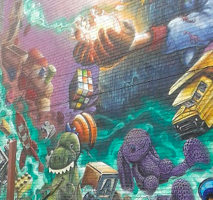 HiddenBeer's tweet image. MONTREAL: Just dropped a few cold brews right near this mural.