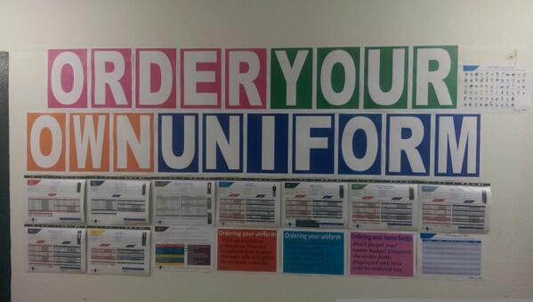 To all @Stratford3212 ORDER YOUR OWN UNIFORM! As much as you need to be smart! See the board. #2getherwecan <a href="/CLFozzy/">Claire Foster</a>