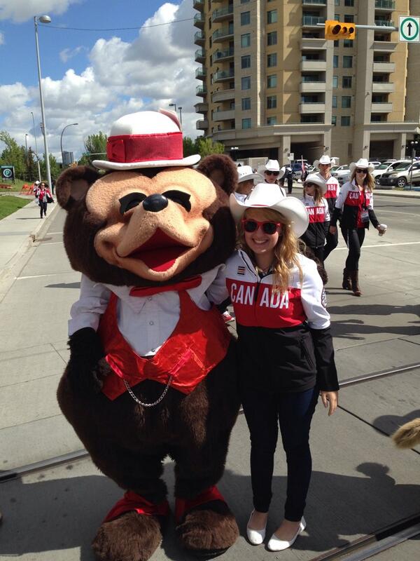 Met the <a href="/calgarystampede/">Calgary Stampede</a> mascot at the #ParadeofChampions! #TeamCanada #yyc
