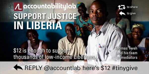 AccountLab's tweet image. #FF @YouthActionNet Reply to support!: tinygive.com/campaigns/supp… #tinygive #Liberia #justice #youth