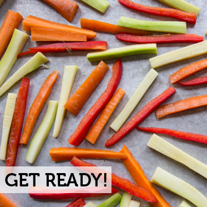 #FoodPrepTip: Chop, grill or roast veggies early in the week for easy meal additions. #Cooking