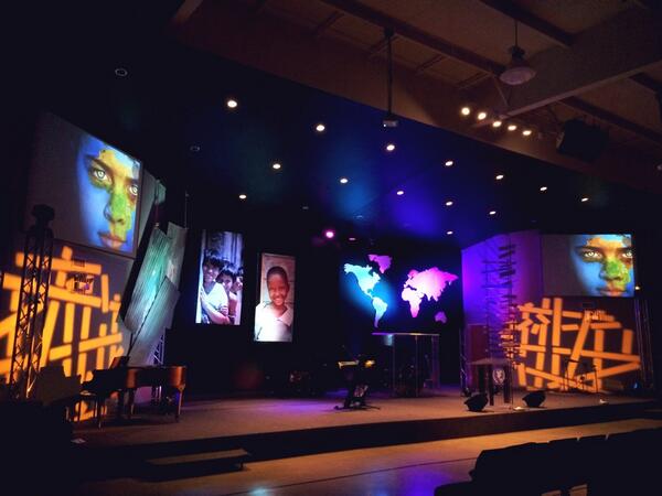 It's #missions all month at EWC.  #churchstagedesign #ourmission
