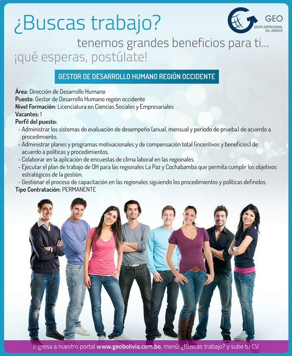 Nueva oportunidad de ser parte de nuestra gran familia