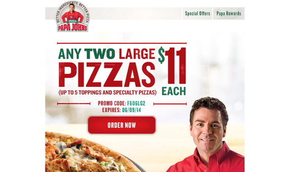 uncodeals's tweet image. In the mood for pizza? Order 2 large pizzas from Papa Johns for just $11 each! #uncodeals