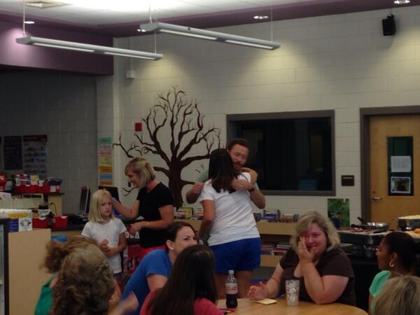 OldPointeElem's tweet photo. Saying goodbye is bittersweet. Best of luck Mr. Ball and Ms. Cook! #oldpointe http://t.co/XUeKoYRXIm