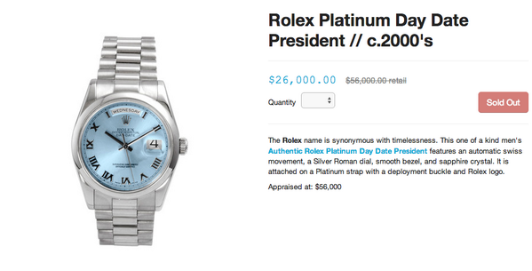 touch of modern rolex