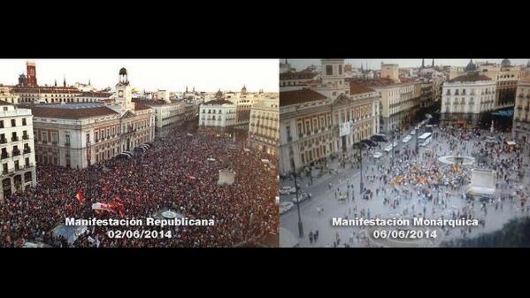 elpadrecorajede's tweet photo. Según La Razón la manifestación
Monárquica en Madrid han
Asistido 2 millones de personas. http://t.co/eO3KQwle7m