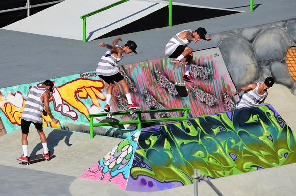 XGames's tweet photo. Men's Skate Street Elims round two going down! You watching? #XGamesAustin http://t.co/62UStcMe3A