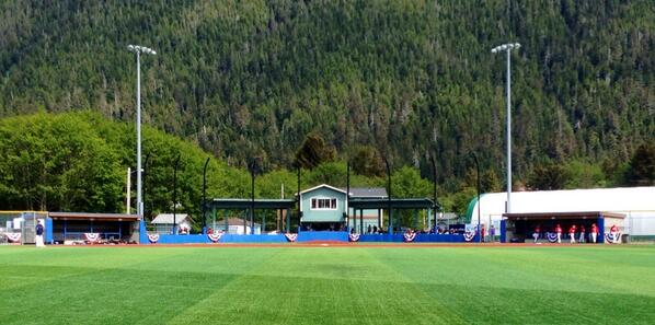 ERAKBaseball's tweet photo. Moller Field at Sitka. Ready for our game against West Valley out of Fairbanks. http://t.co/y7d8d92IpH