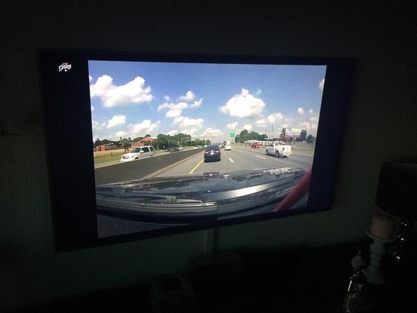 We are enjoying the view of <a href="/TeamGalag/">#TeamGalag</a> on our tv! #gumball3000