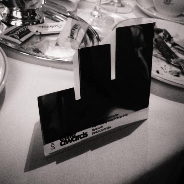 BossaNYC's tweet photo. We won a silver Effie last night! A big shout to @INNOCEAN and team Bossa! http://t.co/n0Rn4Oiupr