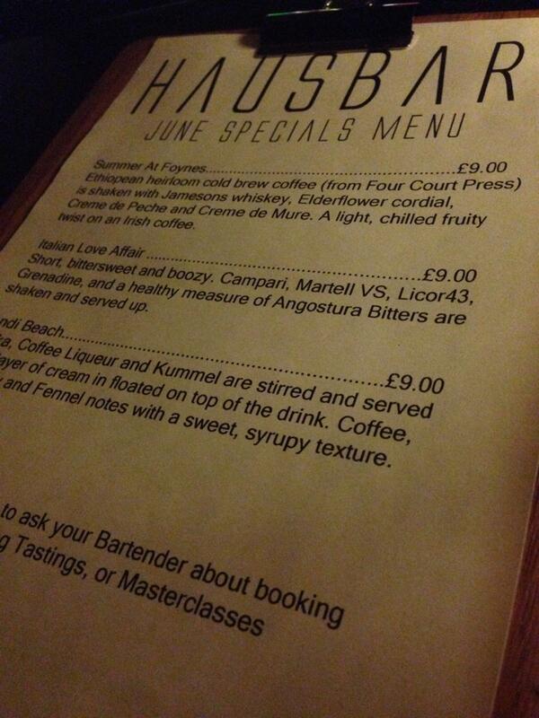 SenorBeyonce's tweet image. @FCPcoffee first you're in the magazines, now cocktail menus. Goodness gracious! #publicityslut