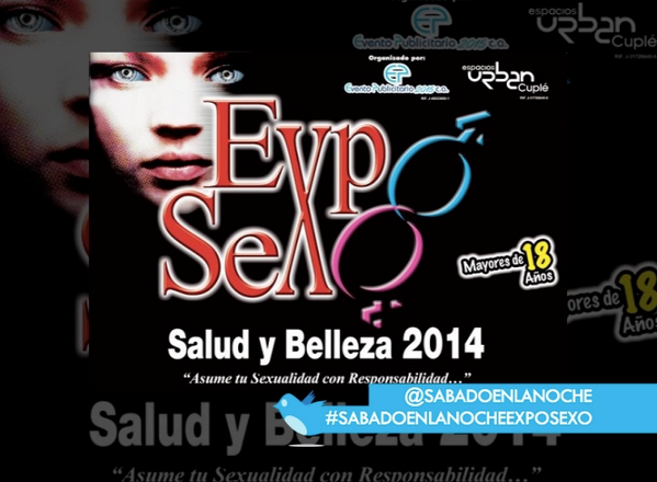 sabadoenlanoche's tweet photo. ESTE SÁBADO obsequiamos entradas para que disfrutes de la #ExpoSexo2014 ÚNETE a #SabadoEnLaNocheExpoSexo http://t.co/HmQWV2AdQC