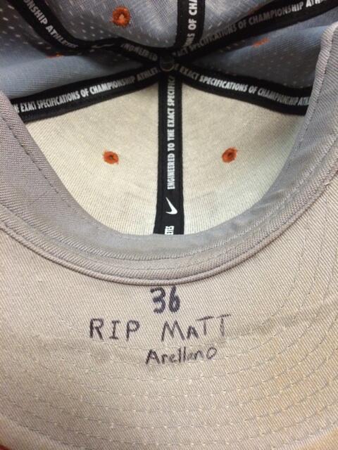 NathanThornhill's tweet photo. Pitched with my former @ParkConnie teammate on the mound with me today. Going to miss that smile brother. http://t.co/afiorxOEKR