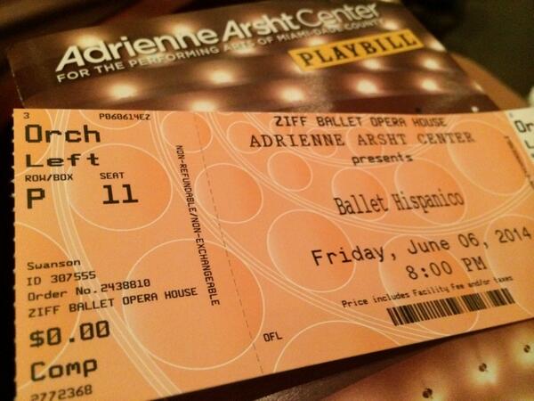 AubreySwanson's tweet photo. Ballet Hispanico tonight and tomorrow only! @ballethispanico #bhtour http://t.co/S2eYbqFZTY http://t.co/0wATwx80bh