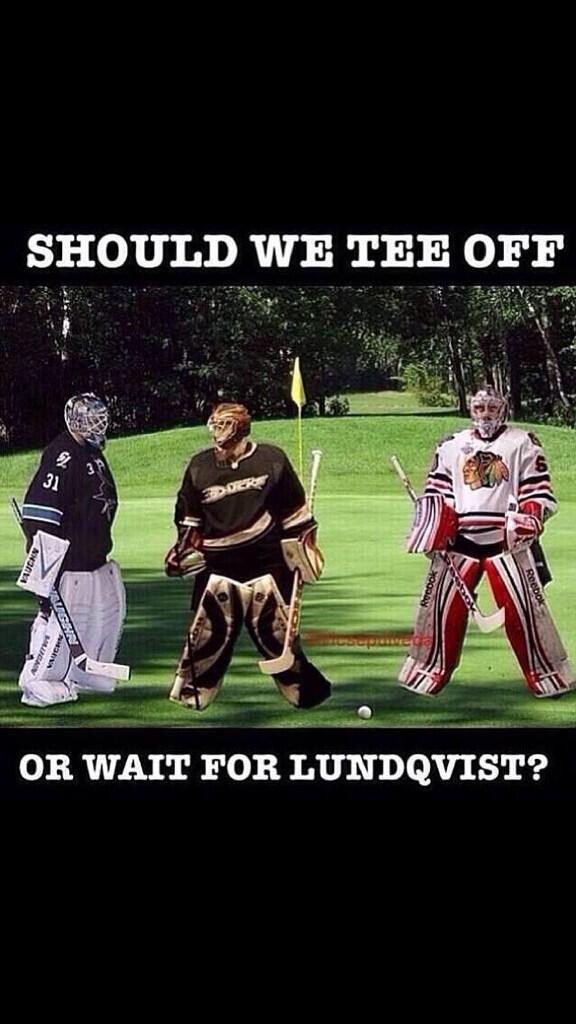 hockeymotto's tweet photo. Hey Lundqvist http://t.co/FMc1lWH0Xx