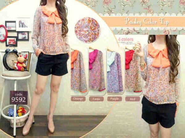 LST_SHOPID's tweet photo. Paisley colar top http://t.co/3rmbeW5Umz