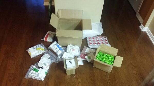 SoHacks's tweet image. @google swag is here. #sohacks #soswag