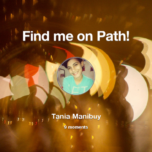_elbetania's tweet photo. Find me on #Path now! Go to: http://t.co/ezBAcMB6gy! #thepersonalnetwork http://t.co/2HmhFJSSq2