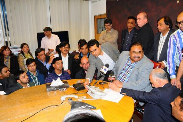 OfficialMQM's tweet photo. Pic5: QET #AltafHussain arrived at #MQM Secretariat in #London #AltafRises http://t.co/xLF82j2TEf