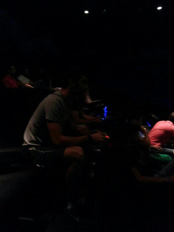 2nd Game on the Giant screen! You cannot imagine the heat with lights off &amp; the big theater screen as bright as ever