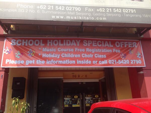 Musiikitalo's tweet photo. Special school holiday offer!! Children choir class dan FReE registration music course. http://t.co/4Yzea0xuaG