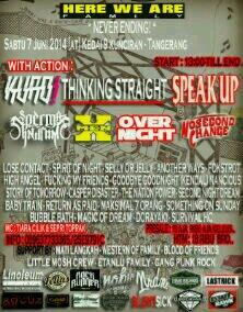 For tonight!! <a href="/kurockers/">kuro!</a> <a href="/speakupjakarta/">Speak Up</a> #ThinkingStraight @nosecond_change <a href="/NANCIOUS_music/">NANCIOUS</a> @OverNight_Punk see yuwh!